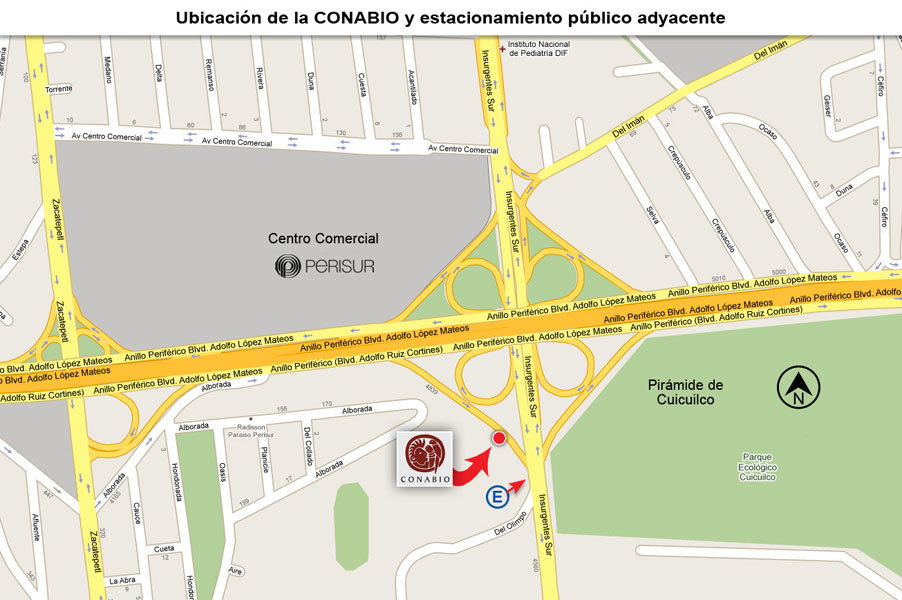 Mapa de ubicación - CONABIO